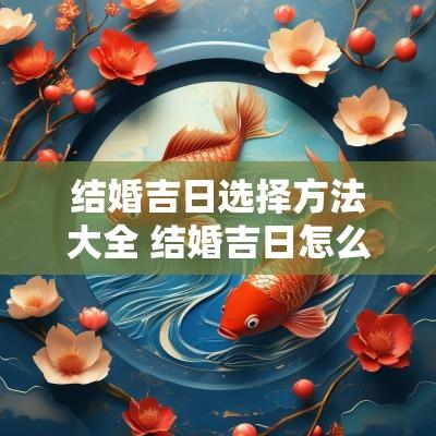 结婚吉日选择方法大全 结婚吉日怎么选择