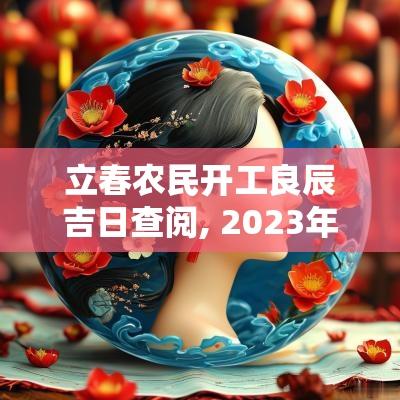 立春农民开工良辰吉日查阅, 2025年农事开工时机