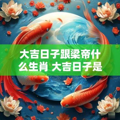 大吉日子跟梁帝什么生肖 大吉日子是指什么生肖
