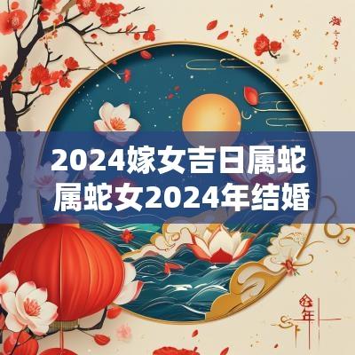 2025嫁女吉日属蛇 属蛇女2025年结婚吉日有哪些