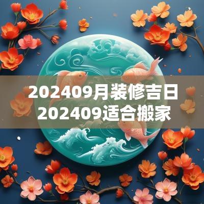 202509月装修吉日 202509适合搬家吉日