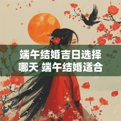 端午结婚吉日选择哪天 端午结婚适合吗