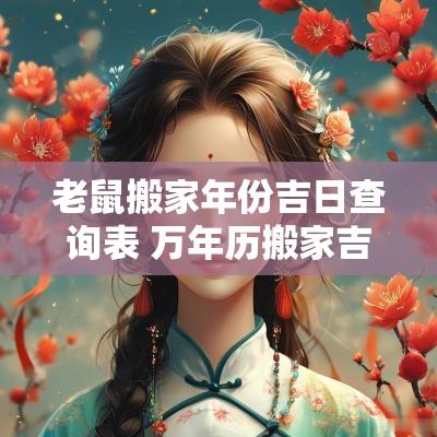 老鼠搬家年份吉日查询表 万年历搬家吉日查询
