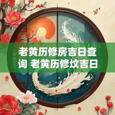 老黄历修房吉日查询 老黄历修坟吉日查询
