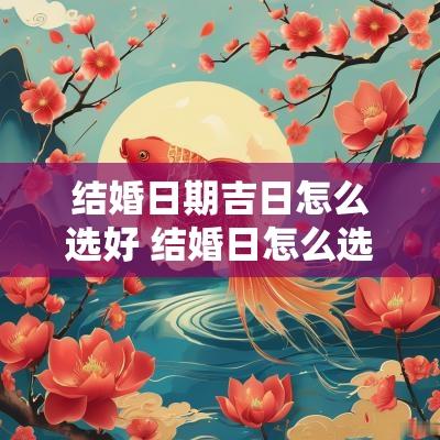 结婚日期吉日怎么选好 结婚日怎么选日子