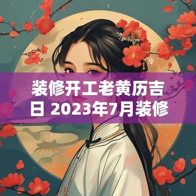 装修开工老黄历吉日 2025年7月装修开工黄道吉日老黄历