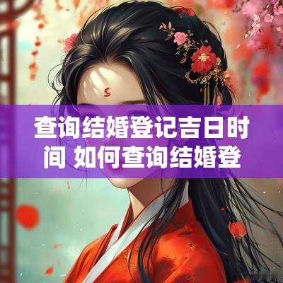 查询结婚登记吉日时间 如何查询结婚登记日期