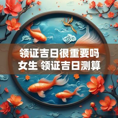 领证吉日很重要吗女生 领证吉日测算