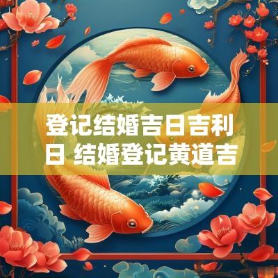 登记结婚吉日吉利日 结婚登记黄道吉日2025