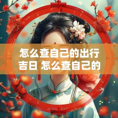 怎么查自己的出行吉日 怎么查自己的出行信息