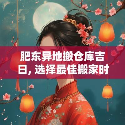 肥东异地搬仓库吉日, 选择最佳搬家时机