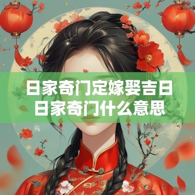 日家奇门定嫁娶吉日 日家奇门什么意思