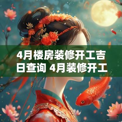 4月楼房装修开工吉日查询 4月装修开工黄道吉日查询