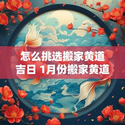 怎么挑选搬家黄道吉日 1月份搬家黄道吉日2025年