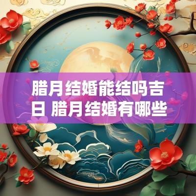 腊月结婚能结吗吉日 腊月结婚有哪些好日子