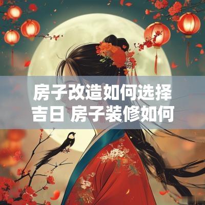 房子改造如何选择吉日 房子装修如何选日子