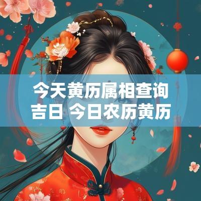 今天黄历属相查询吉日 今日农历黄历属相查询表