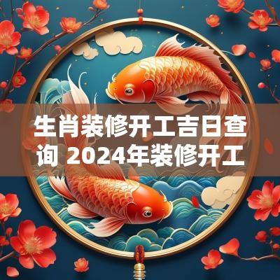 生肖装修开工吉日查询 2025年装修开工吉日吉时辰查询
