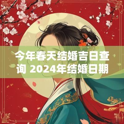 今年春天结婚吉日查询 2025年结婚日期查询
