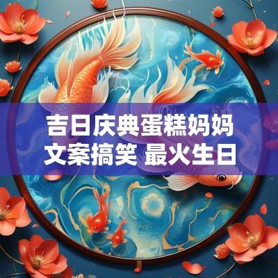 吉日庆典蛋糕妈妈文案搞笑 最火生日蛋糕文字搞笑