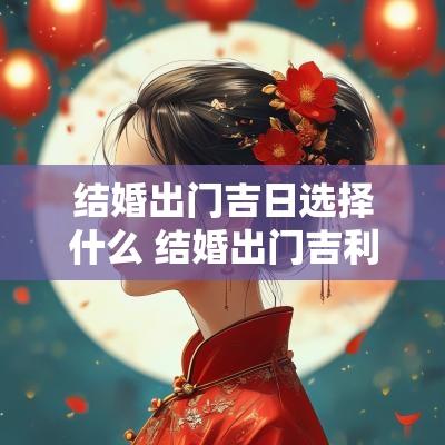 结婚出门吉日选择什么 结婚出门吉利话
