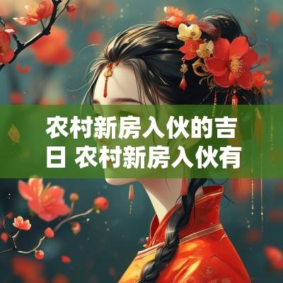 农村新房入伙的吉日 农村新房入伙有什么讲究