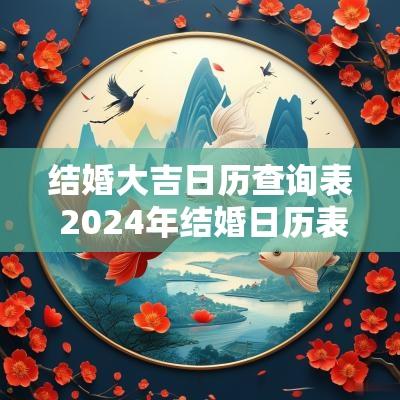 结婚大吉日历查询表 2025年结婚日历表