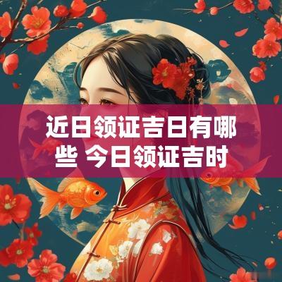 近日领证吉日有哪些 今日领证吉时