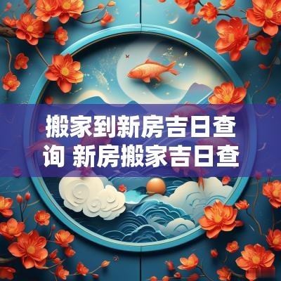 搬家到新房吉日查询 新房搬家吉日查询2025