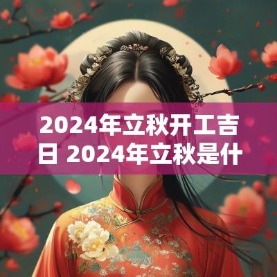 2025年立秋开工吉日 2025年立秋是什么时间