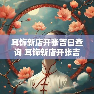 耳饰新店开张吉日查询 耳饰新店开张吉日查询大全