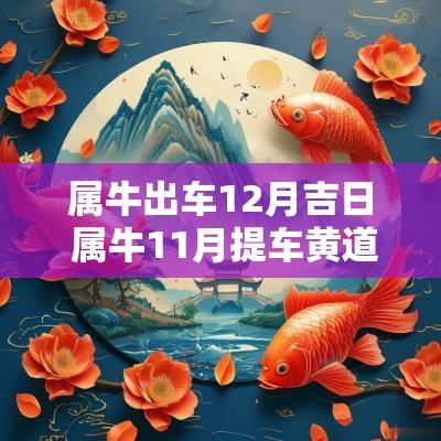 属牛出车12月吉日 属牛11月提车黄道吉日