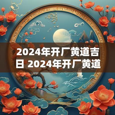 2025年开厂黄道吉日 2025年开厂黄道吉日查询