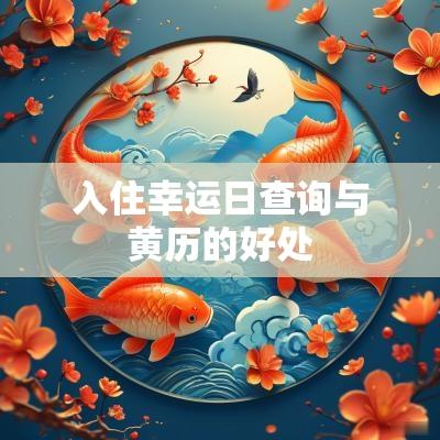 入住幸运日查询与黄历的好处
