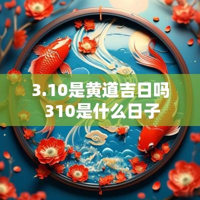3.10是黄道吉日吗 310是什么日子