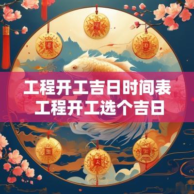 工程开工吉日时间表 工程开工选个吉日开工