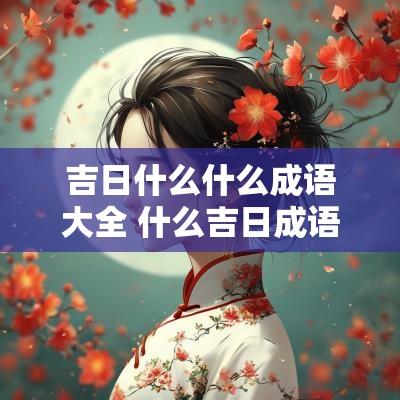 吉日什么什么成语大全 什么吉日成语大全四个字