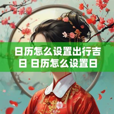 日历怎么设置出行吉日 日历怎么设置日程提醒