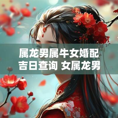 属龙男属牛女婚配吉日查询 女属龙男属牛婚姻相配吗