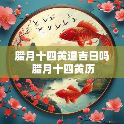腊月十四黄道吉日吗 腊月十四黄历