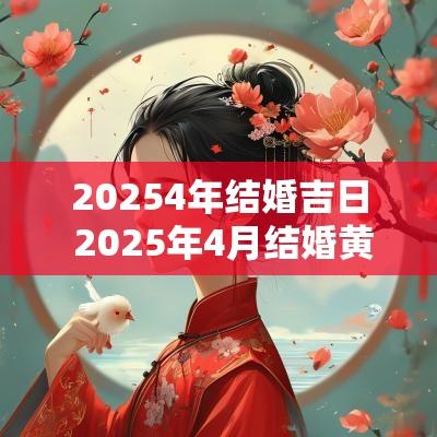 20254年结婚吉日 2025年4月结婚黄道吉日