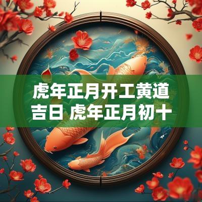 蛇年正月开工黄道吉日 蛇年正月初十开工大吉图片
