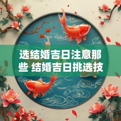 选结婚吉日注意那些 结婚吉日挑选技巧