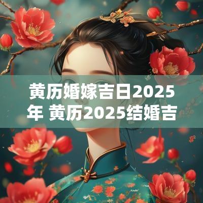 黄历婚嫁吉日2025年 黄历2025结婚吉日查询
