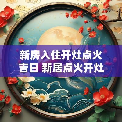 新房入住开灶点火吉日 新居点火开灶吉语