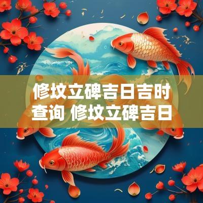 修坟立碑吉日吉时查询 修坟立碑吉日吉时查询表