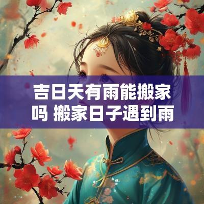 吉日天有雨能搬家吗 搬家日子遇到雨天怎么办