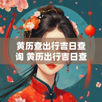 黄历查出行吉日查询 黄历出行吉日查询2025年