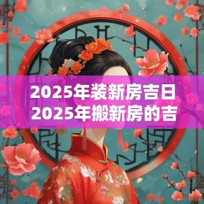 2025年装新房吉日 2025年搬新房的吉日有哪些
