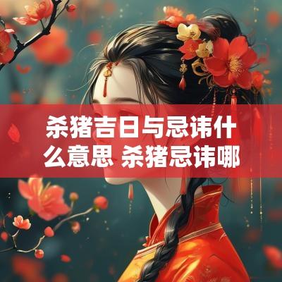 杀猪吉日与忌讳什么意思 杀猪忌讳哪些日子